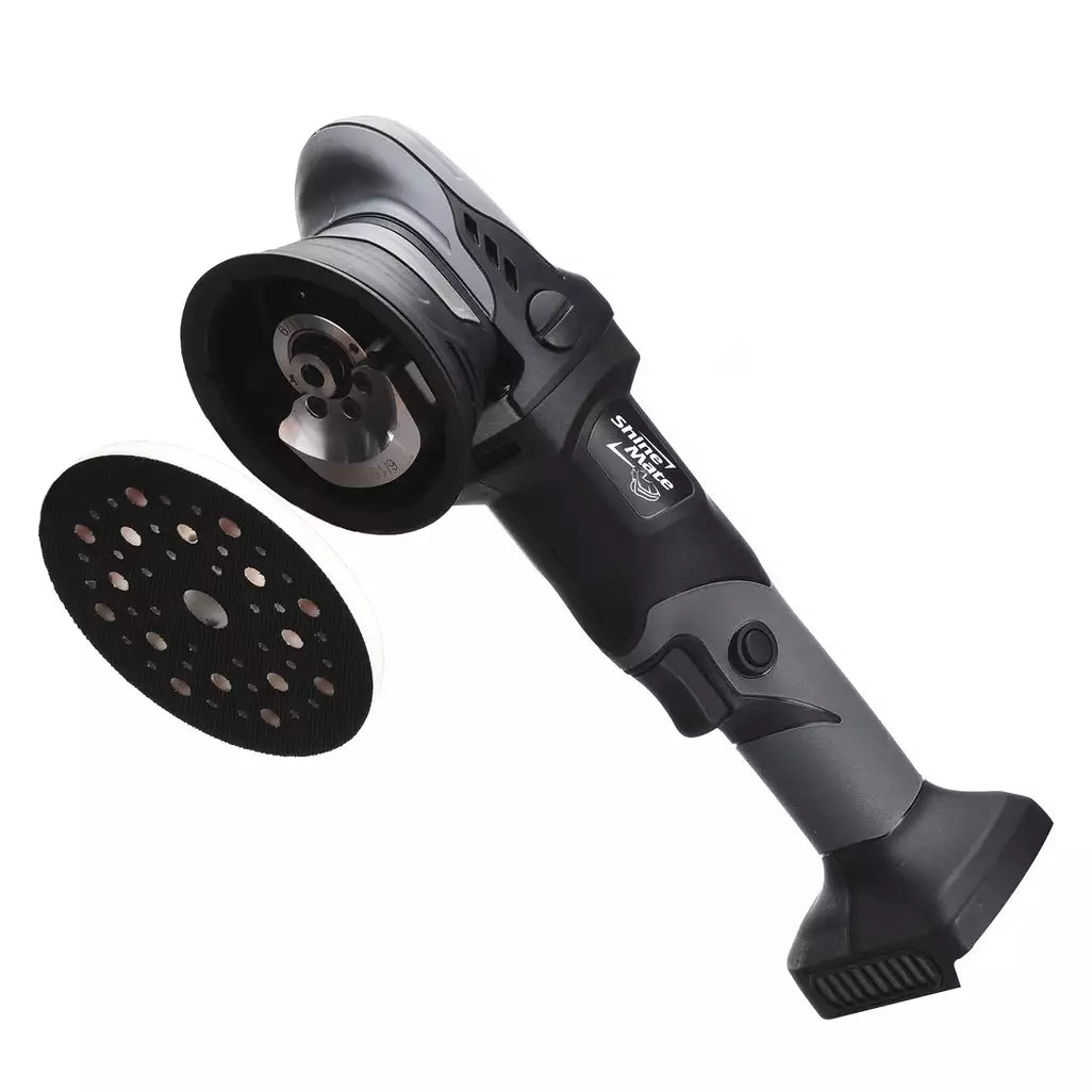 ShineMate EB351-5/15 15mm Cordless Random Orbital Polisher w/ 2 Batteries & Charger