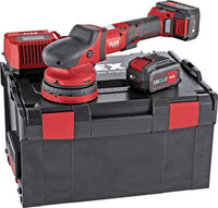 Flex Cordless Random Orbital Polisher with positive-action drive Set XCE 8 125 18.0-EC/5.0 Set /BS