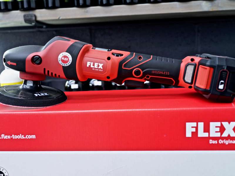 FLEX 18.0V Cordless Rotary Polisher PE 150 18.0-EC