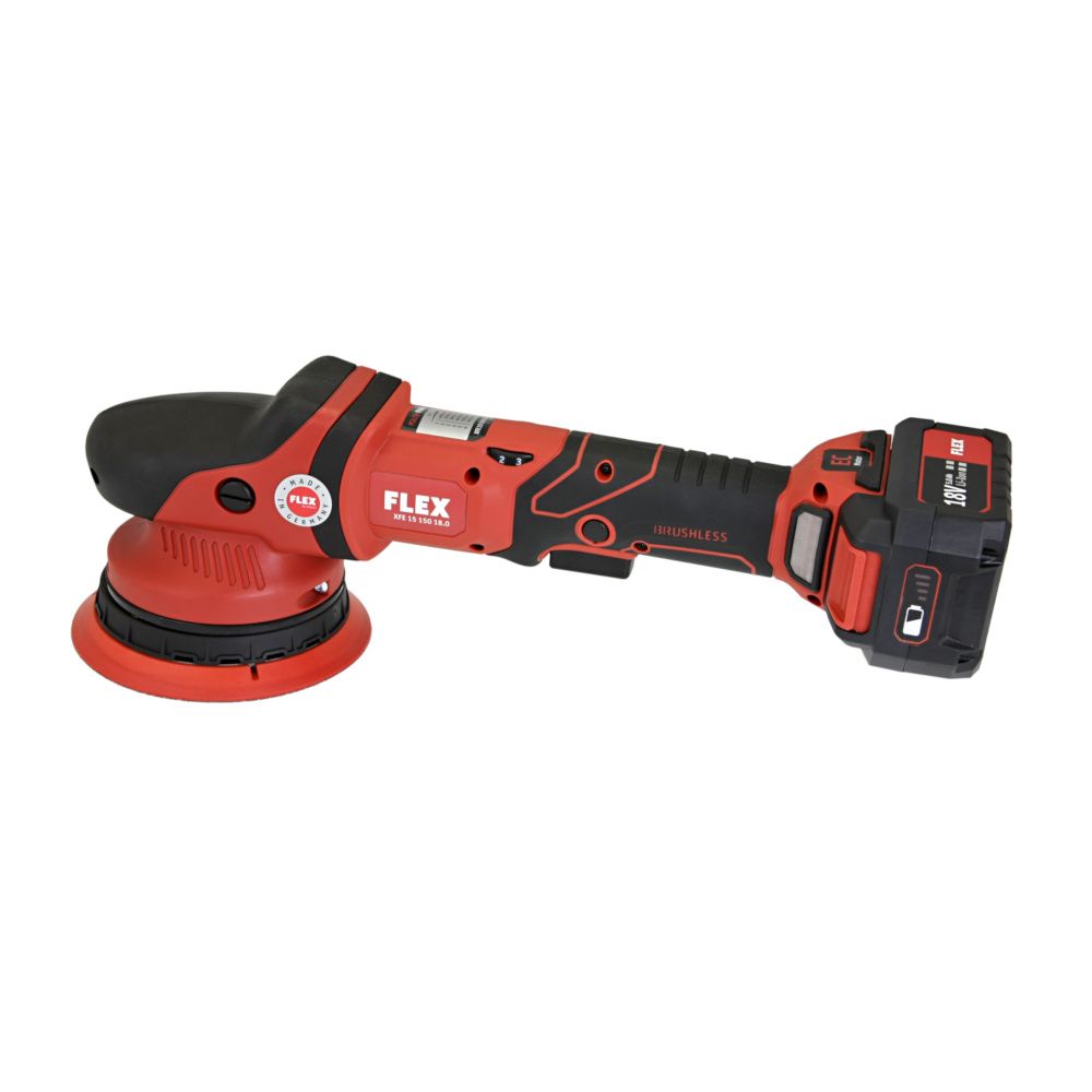 Flex Free Spinning Roto Random Orbit 18V Cordless Polisher SET XFE 15-150 18.0-EC/5.0 Set /BS