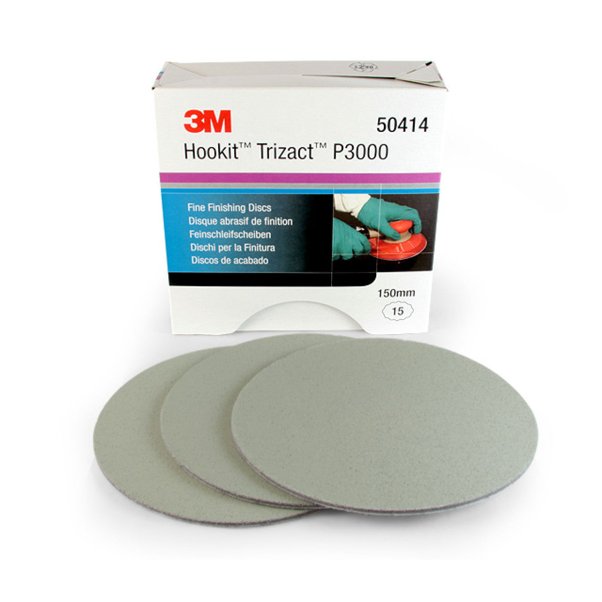 3M Hookit Trizact P3000 Grit Sanding Disk 3 Pack