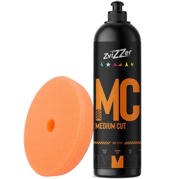 zvizzer-mc3000-750ml-pad-trapez-orange-140mm-zestaw-do-polerowania Zvizzer Medium Cut Compound MC3000
