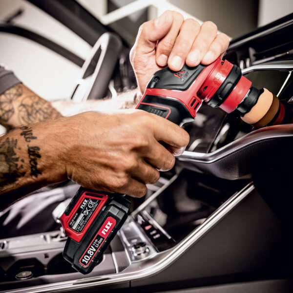 Flex PXE The smart cordless polisher Set 10,8 V, rotary and random orbital free-running PXE 80 10.8-EC/2.5 Set